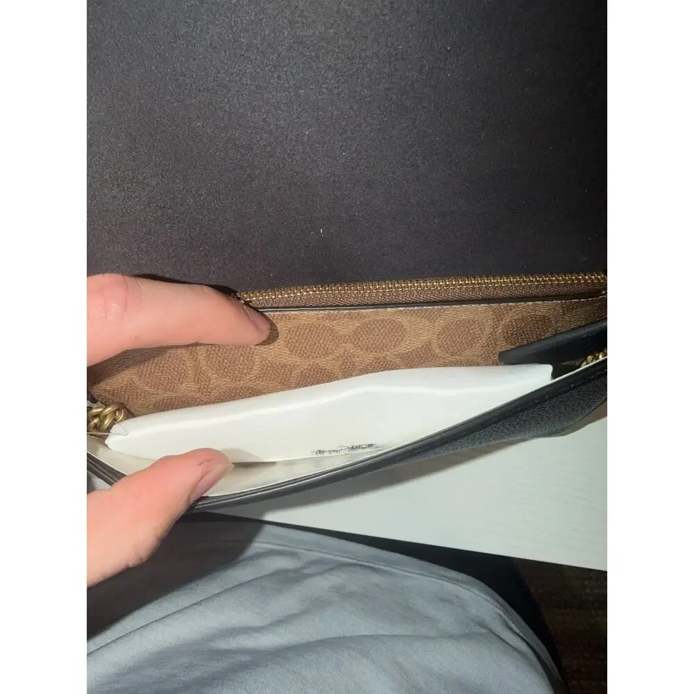 NWT B1-008Coach Mila Crossbody Leather Maple Brass Hardware Removable PouchCAO01